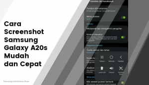 Cara Screenshot Samsung Galaxy A20s Mudah dan Cepat
