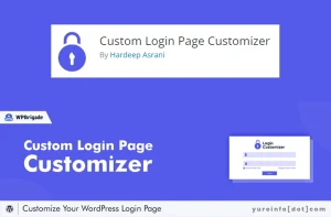 Fungsi Custom Login Page Customizer