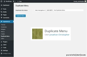 Fungsi Duplicate Menu by Jonathan Christopher
