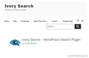 Fungsi Ivory Search, Plugin WordPress