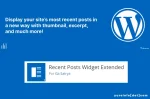 Fungsi RPWE (Recent Post Widget Extended)