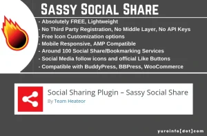 Fungsi Sassy Social Share, Plugin WordPress