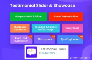 Fungsi Testimonial Slider by RadiusTheme