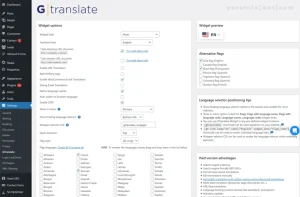 Fungsi Translate WordPress with GTranslate